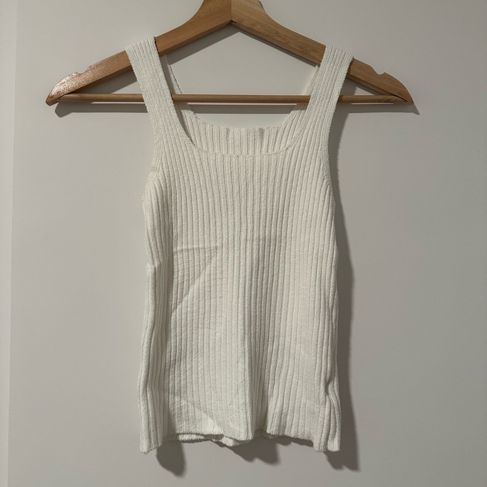 Brandy Melville knit square neck tank top